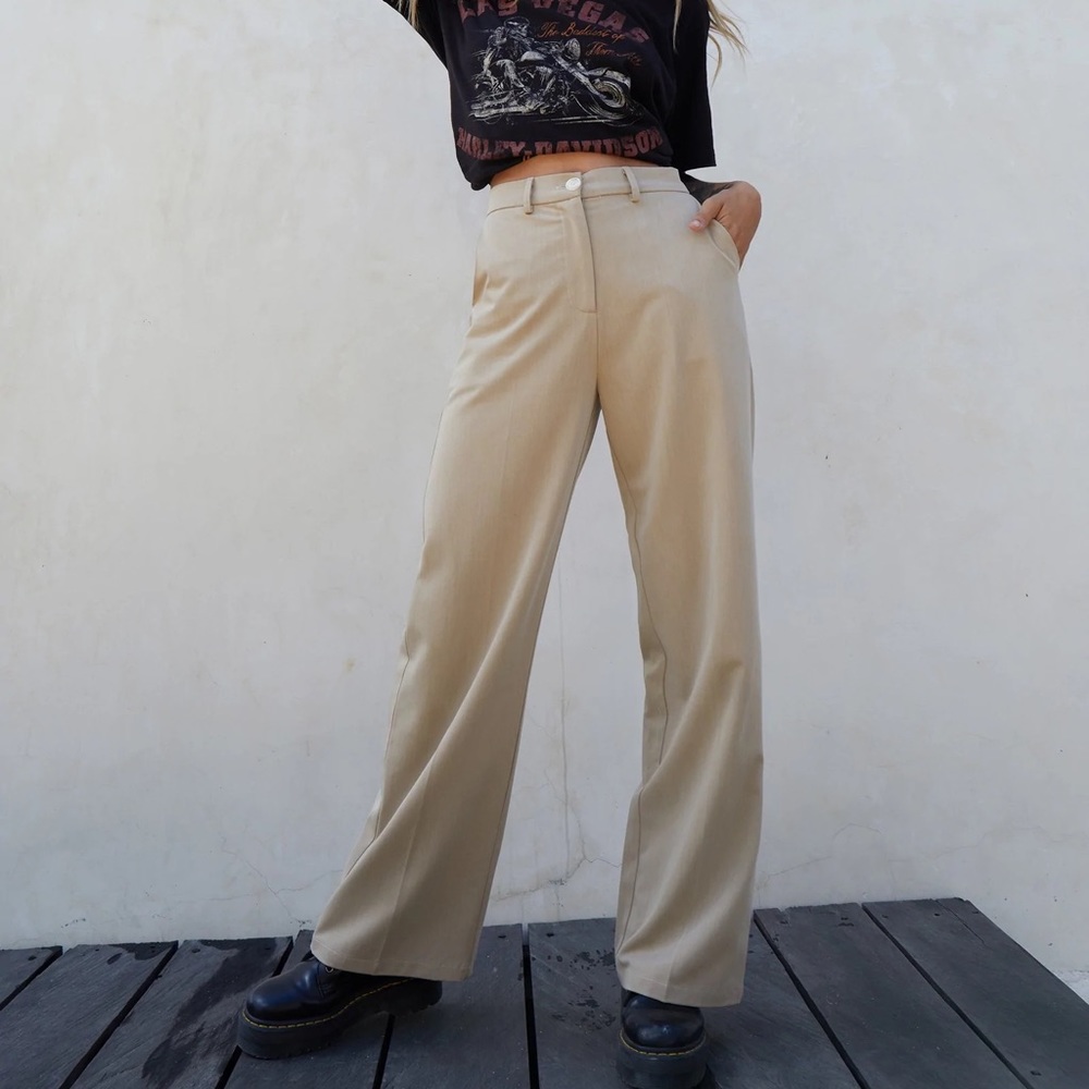 Motel Rocks ABBA TROUSER IN TAN